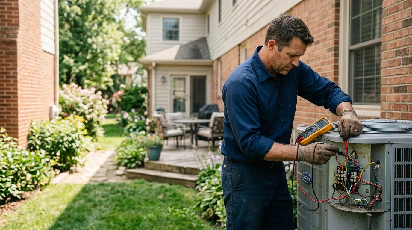 HVAC technician working near Bemus Point, NY